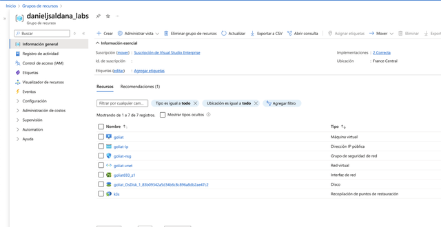 Desplegar una máquina en Azure con Terraform e instalar k3s