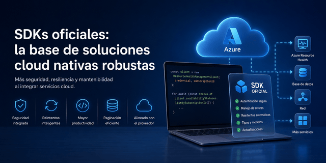 Integrar Azure Resource Health con SDK oficial: resiliencia, seguridad y modelo operativo cloud