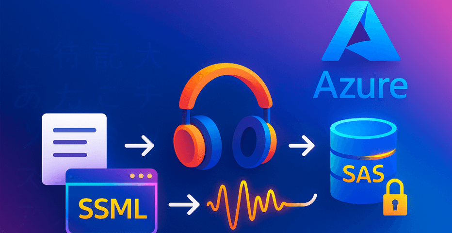 Convierte texto a audio con Azure Speech y almacenamiento en la nube