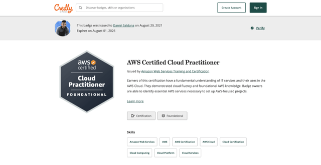 Navegando las nubes del éxito: Mi viaje hacia la certificación AWS Certified Cloud Practitioner