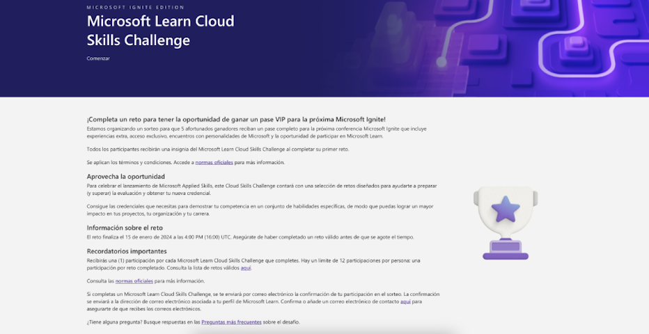 ¡Oportunidad única en el Microsoft Learn Cloud Skills Challenge!
